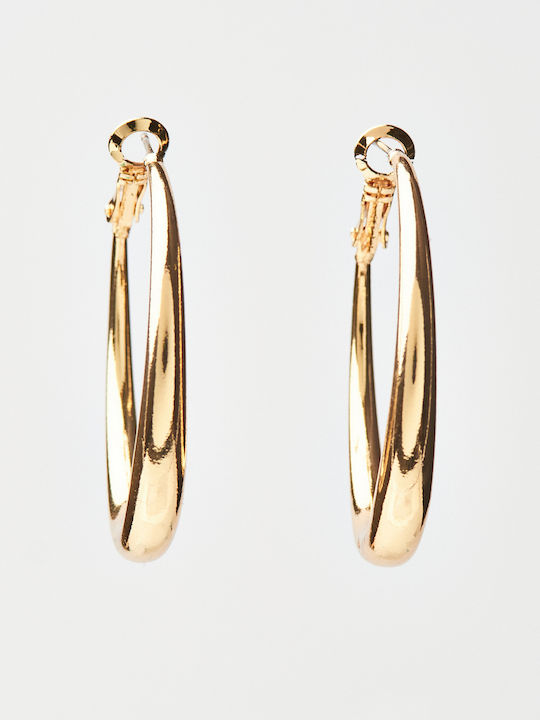 The Gem Stories Earrings Hoops Gold Plated with Stones