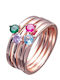 The Gem Stories Ring made of Silver Gold Plated