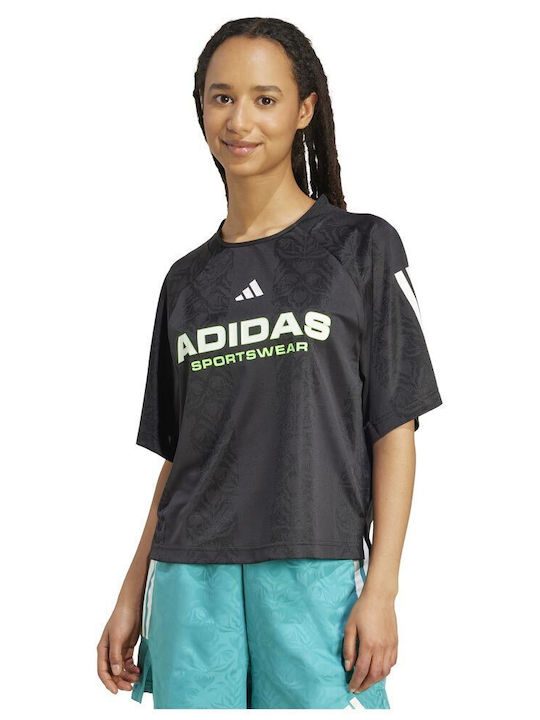 adidas Jacquard T-Shirt Μαύρο