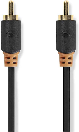 Nedis Cablu Audio Digital RCA De Sex Masculin La RCA De Sex Masculin 2m Gri Cărbune
