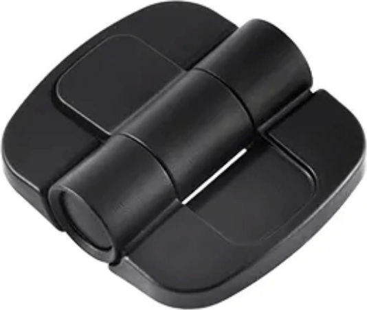 Detent Hinge 115° Stainless Steel Acetal Black