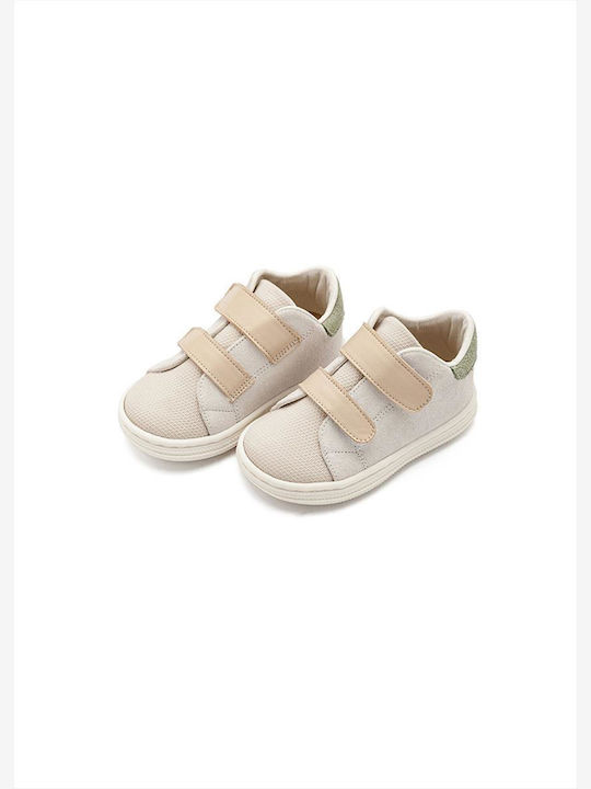 Babywalker Christening Leather Sneakers Beige