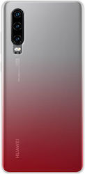 Color Block Case Huawei P30 Shockproof Scratch Resistant Red