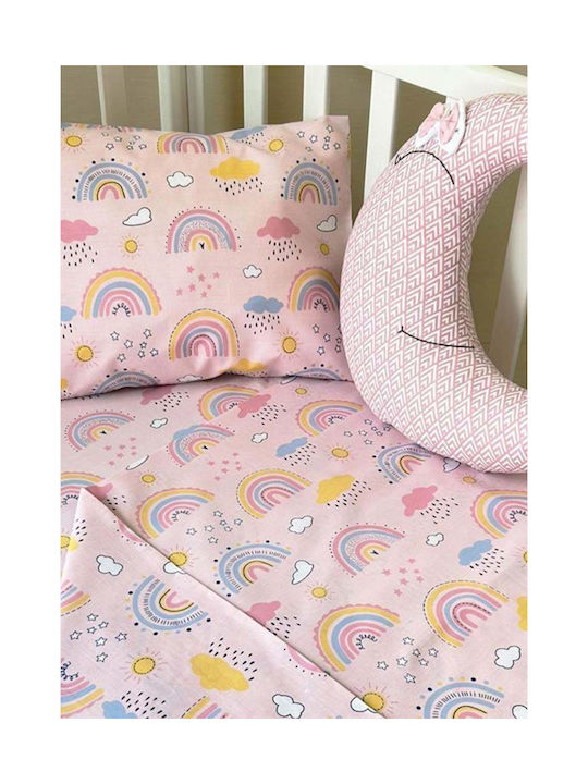 Bunny Bebe Seturi de cearșafuri pentru bebeluși Pentru Patut Bumbac Roz 3buc