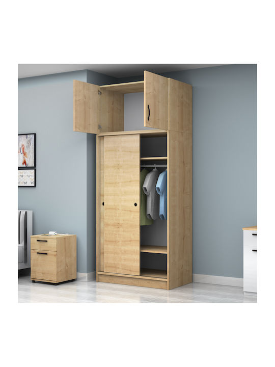Double Door Wardrobe Sliding Regio with Loft Na...