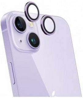 Протектор За Камера Force Glass За iPhone 14/14 Plus Ултра Устойчив Лилав