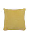 Sofa-Kissen aus 100% Baumwolle Gelb 60x60cm