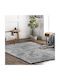 Saray Home Deluxe Rutschfest Teppich Rechteckig Pelzige Gray