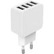 BigBen Connected Incarcător Fără Fir Cu 4 Porturi De Ieșire USB-A 27W Alb
