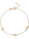 George Art Jewels Women's Bracelet with Cross design made of Gold 9K with Zircon