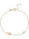 George Art Jewels Women's Bracelet with design Eye made of Gold 9K with Zircon