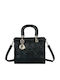Gallantry Quilted Women's Handbag Shoulder Strap Black