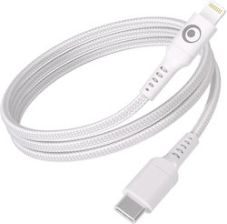 Bigben Connected Usb-c/lightning 3a Power Delivery 60w 1.2m Charging Transfer Cable White