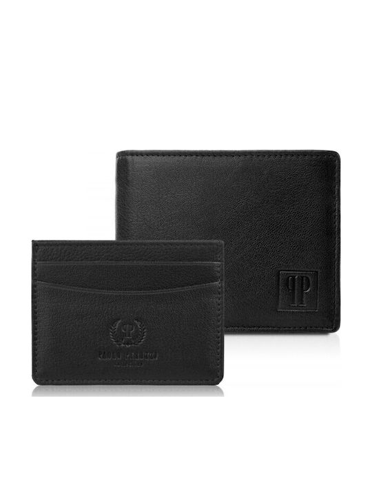 Paolo Peruzzi Set Portofel bărbătesc cu RFID Negru