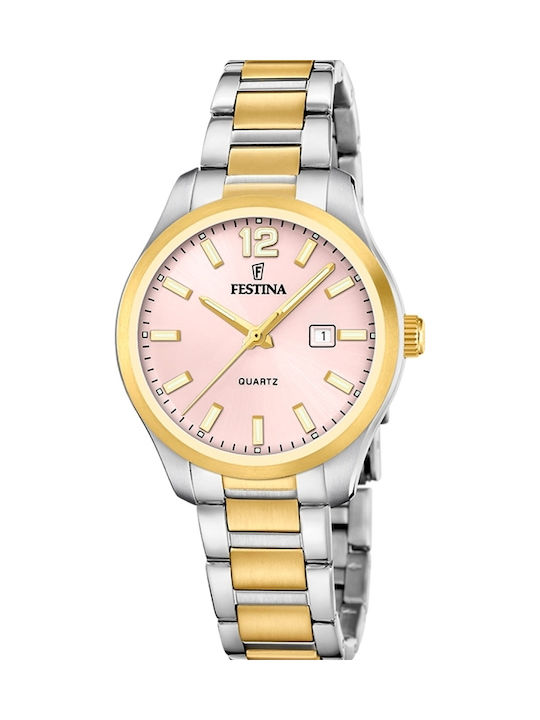Festina Men's Watch 34mm Battery with Silver Metal Bracelet