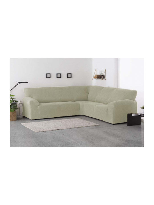 Sofazip Ελαστικό Κάλυμμα Γωνιακού Καναπέ Beige