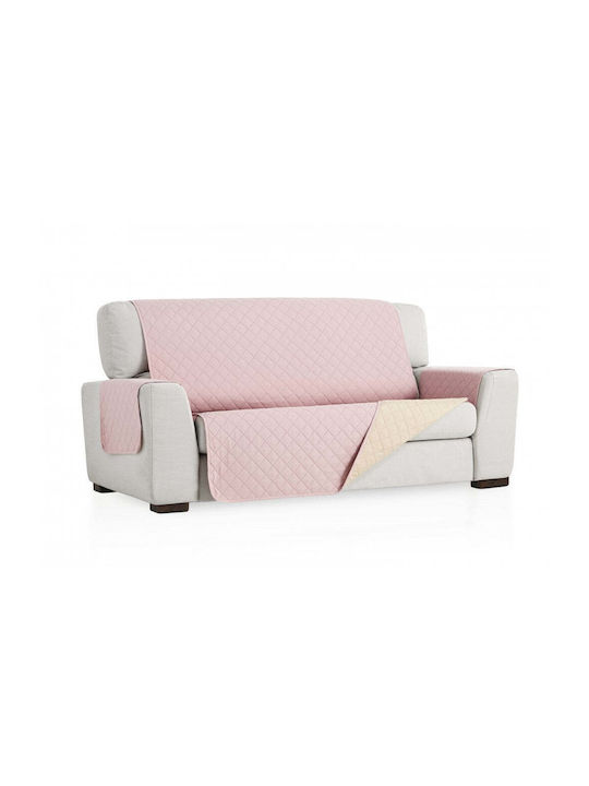 Sofazip Еластичен Калъф За диван с пет седалки Pink-beige 240εκ. 1бр 1-2-3-4-5