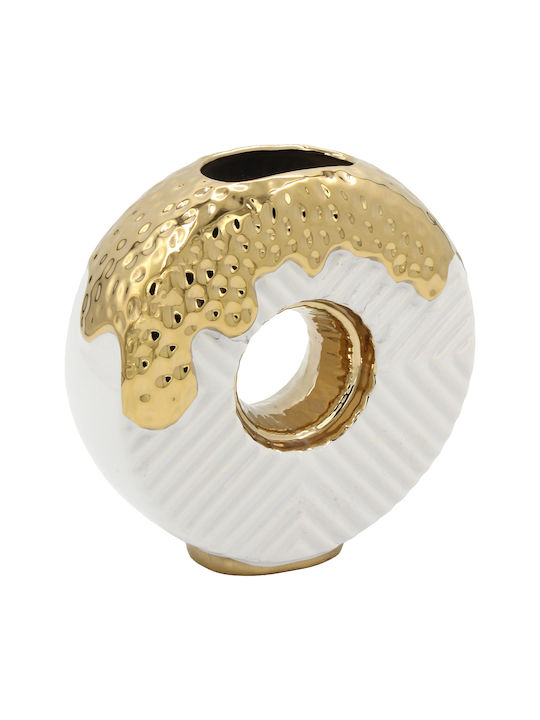 Keskor Decorative Vase White 18x6x18cm