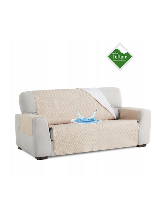 Sofazip Αδιάβροχο Ελαστικό Κάλυμμα Πολυθρόνας Beige 55εκ.