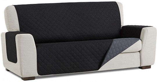 Sofazip Ελαστικό Κάλυμμα Πολυθρόνας Black-grey 55εκ.