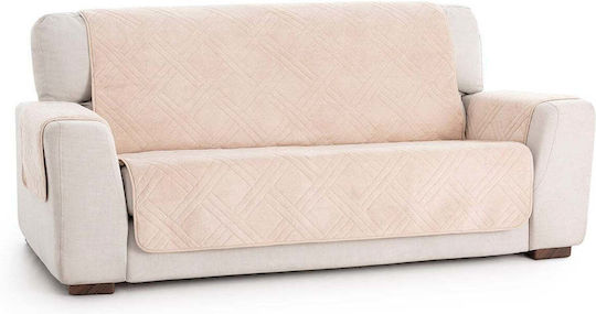 Sofazip Ελαστικό Κάλυμμα Πολυθρόνας Beige 55εκ.