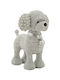 Decorative Silver Dog Polyresin 15x9.5x15 Cm