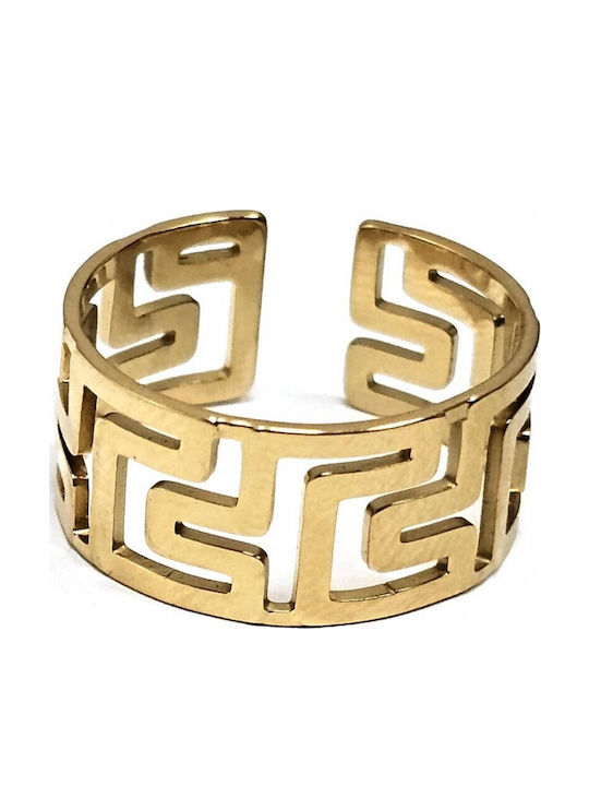 Karma Fashion Damen Ring aus Stahl Vergoldet