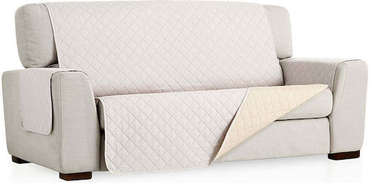 Sofazip Ελαστικό Κάλυμμα Διθέσιου Καναπέ Ivory-beige 110εκ.
