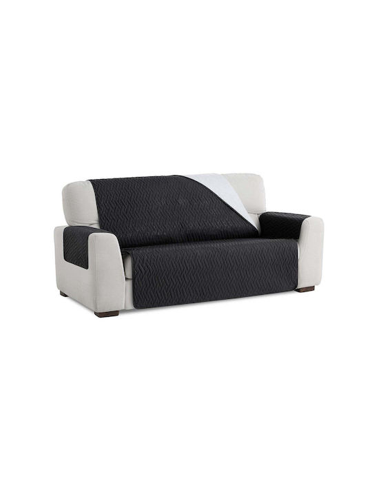 Sofazip Wasserdicht Elastische Abdeckung für Vier-Sitzer-Sofa Black 200εκ. 1Stück SZMATIMPNEGRU