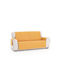 Sofazip Ελαστικό Κάλυμμα Τριθέσιου Καναπέ Mustard-ivory 180εκ.