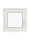 Hinged Window PVC W100xH100cm