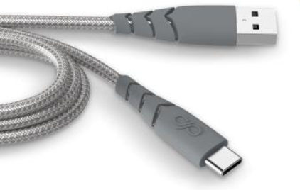 Force Power Ultra-Reinforced USB-A USB-C Cable 1.2m 3A Gray