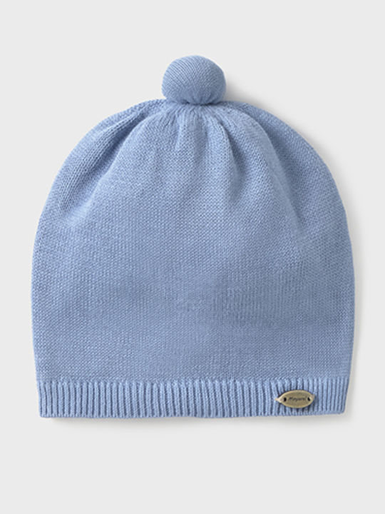 Kids Beanie Knitted Light Blue