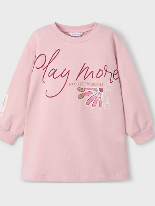 Mayoral Children's Dress Long Sleeve Pink