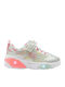 Παιδικά Sneakers με Σκρατς & Φωτάκια Ασημί