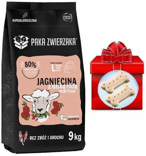 Paka Zwierzaka 9kg Dry Food Grain-Free & Gluten-Free for Medium & Large Breed Puppies with Lamb