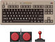 8Bitdo Retro C64 Edition Wireless Gaming Mechanical Keyboard Tenkeyless with Kailh Box White switches (English US) Gray