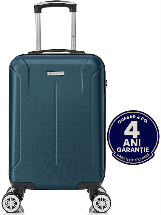 Quasar Children's Travel Suitcase Hard Petrol Blue with 4 Wheels