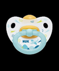 Nuk Happy Kids Πιπίλα Καουτσούκ Μπλε για 0-6 μηνών