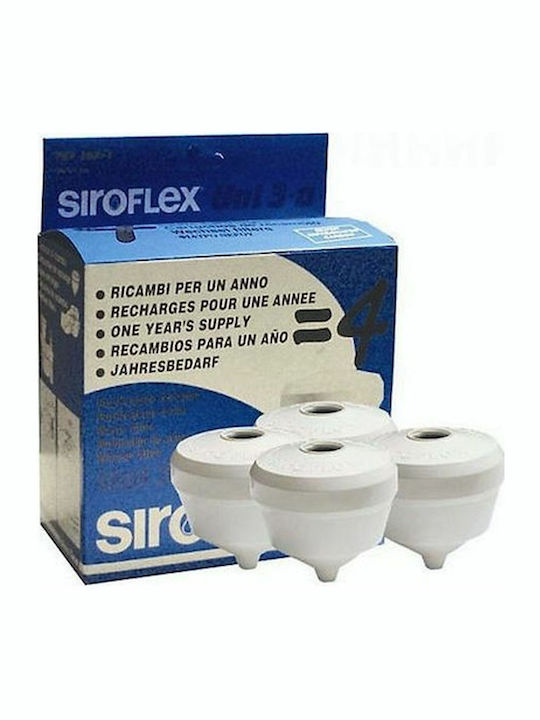 Siroflex Ανταλλακτικό Φίλτρο Νερού για Βρύση από Ενεργό Άνθρακα 4τμχ
