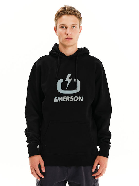 Emerson Суитшърт с Качулка Черен