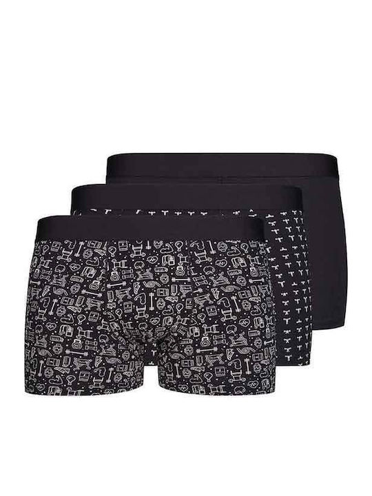 Men's Boxers Black 3Pack