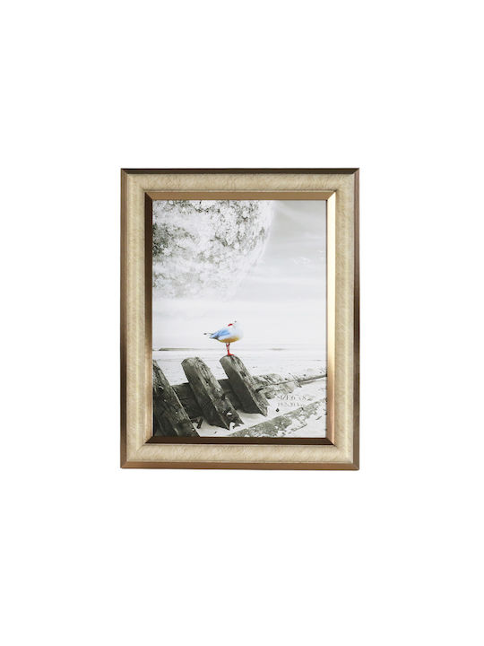 Viosarp Plastic Photo Frame with Gold Frame