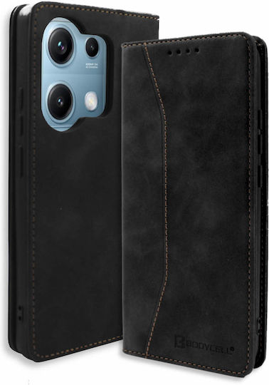 Bodycell Buchen Sie Synthetisches Leder / Leder Schwarz (Xiaomi Note 14S)