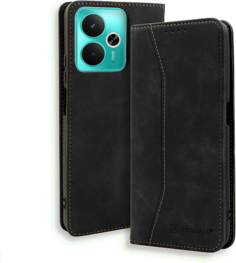Bodycell Book Piele artificială / Piele Negru (Realme 14T)