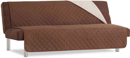 Sofazip Elastische Abdeckung für Vier-Sitzer-Sofa Brown-beige 200εκ. 1Stück SZMATFBMABE