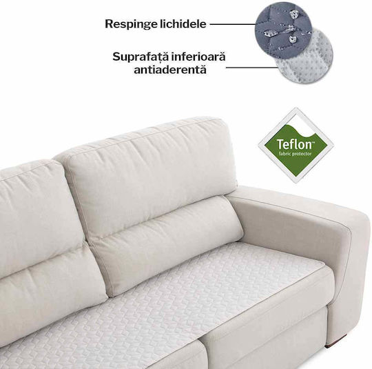 Sofazip Impermeabil Husă Elastică Canapea cu patru locuri Ivory 90x200cm 1buc SZTOPIVORY