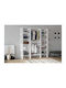 Aithrio Rack Pentru Îmbrăcăminte Din Lemn Alb 161.4x38cm