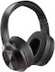 HAMA Spirit Calypso III Ασύρματα / Ενσύρματα Over Ear Ακουστικά με 60 ώρες Λειτουργίας Μαύρα
