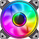 GameMax Case Fan 120mm 1200rpm with RGB Lighting and 3-Pin Connection